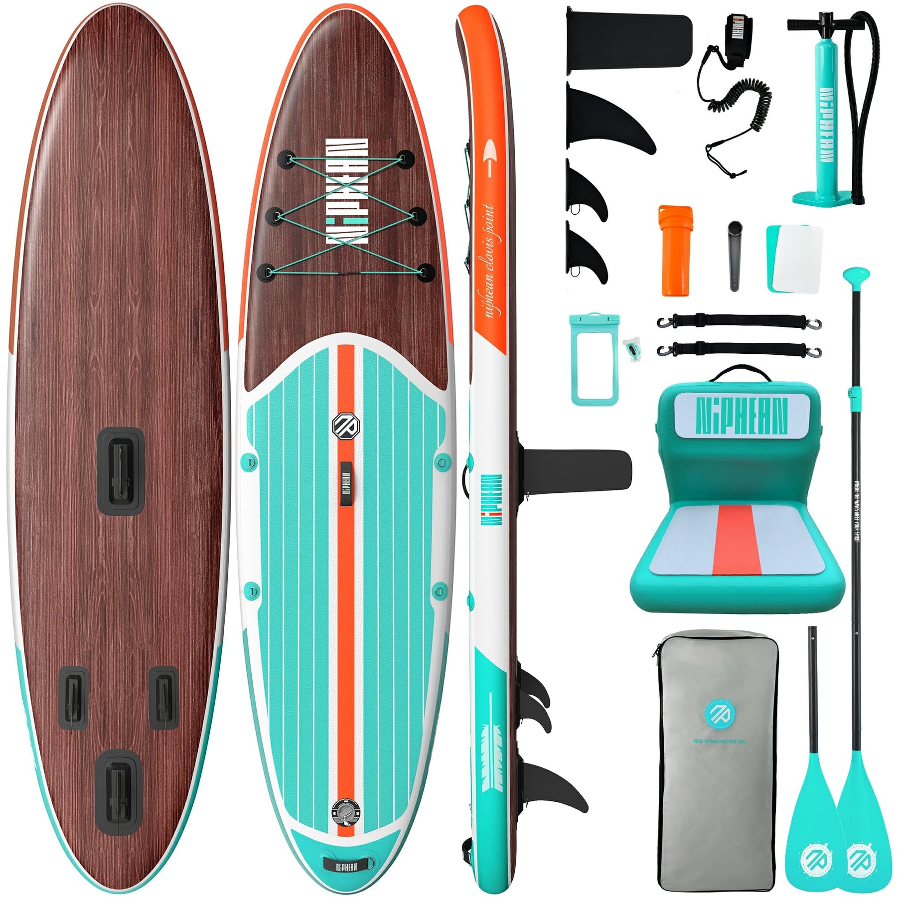 10'6" Inflatable Stand Up Paddle Board Set