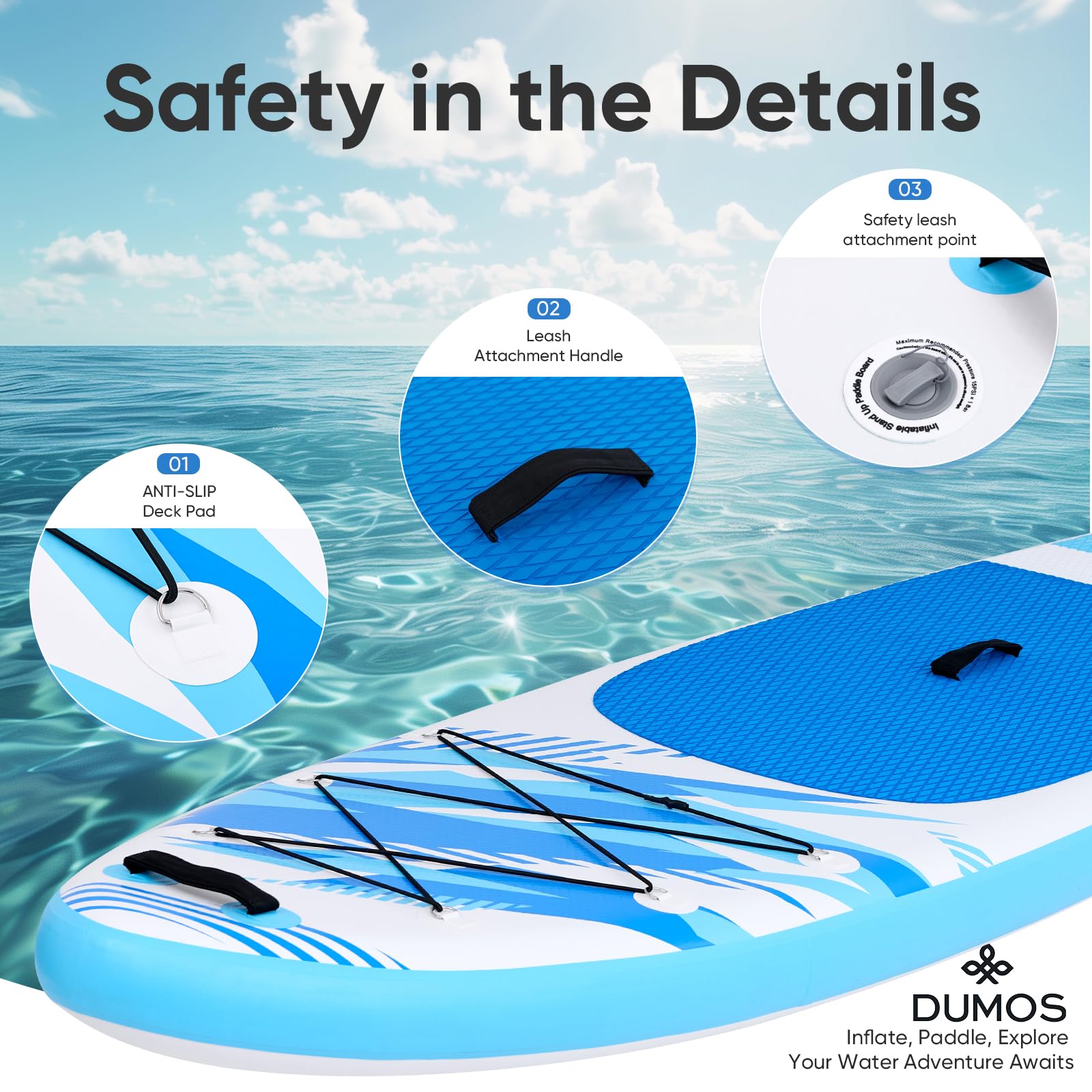 10.5' Inflatable Stand Up Paddle Board Set