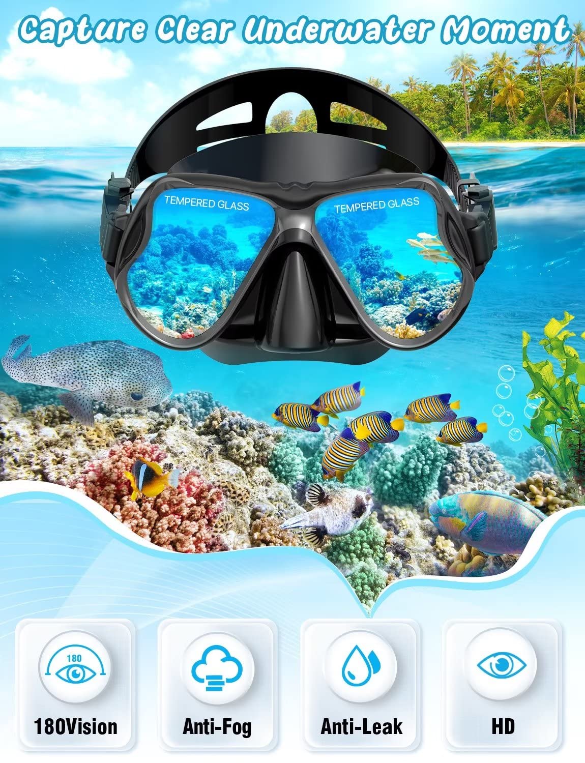 Mask Fins & Snorkel Set