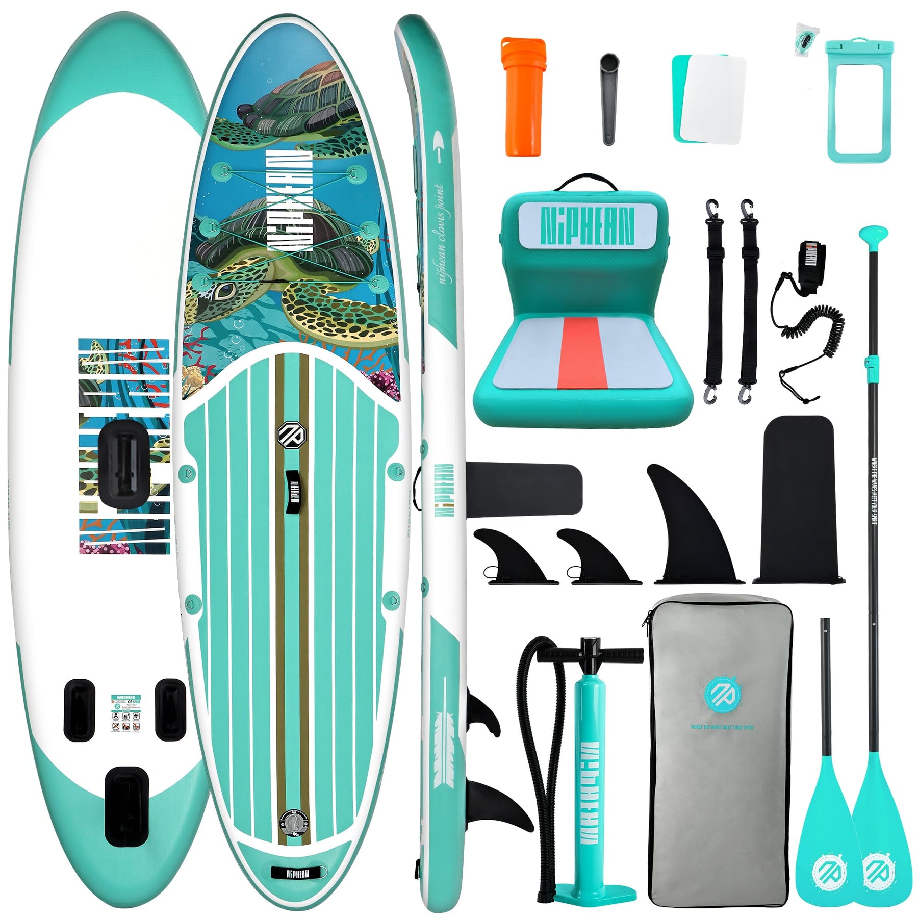 10'6" Inflatable Stand Up Paddle Board Set
