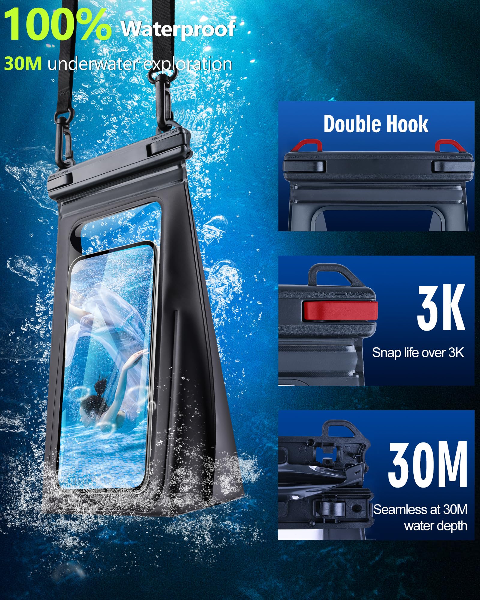 PEDVSTY Waterproof Phone Pouch