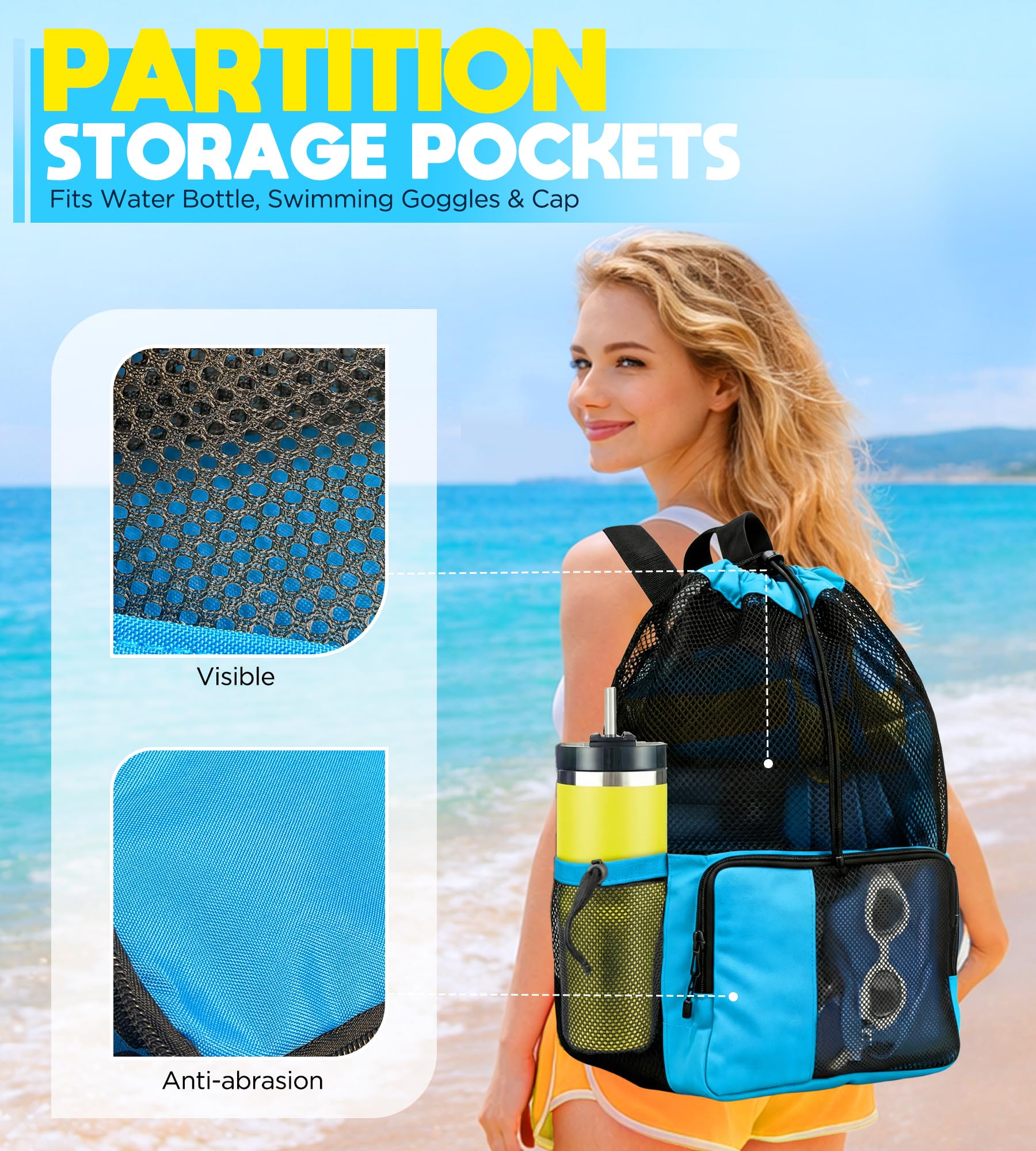 Mesh Swim Gear Backpack