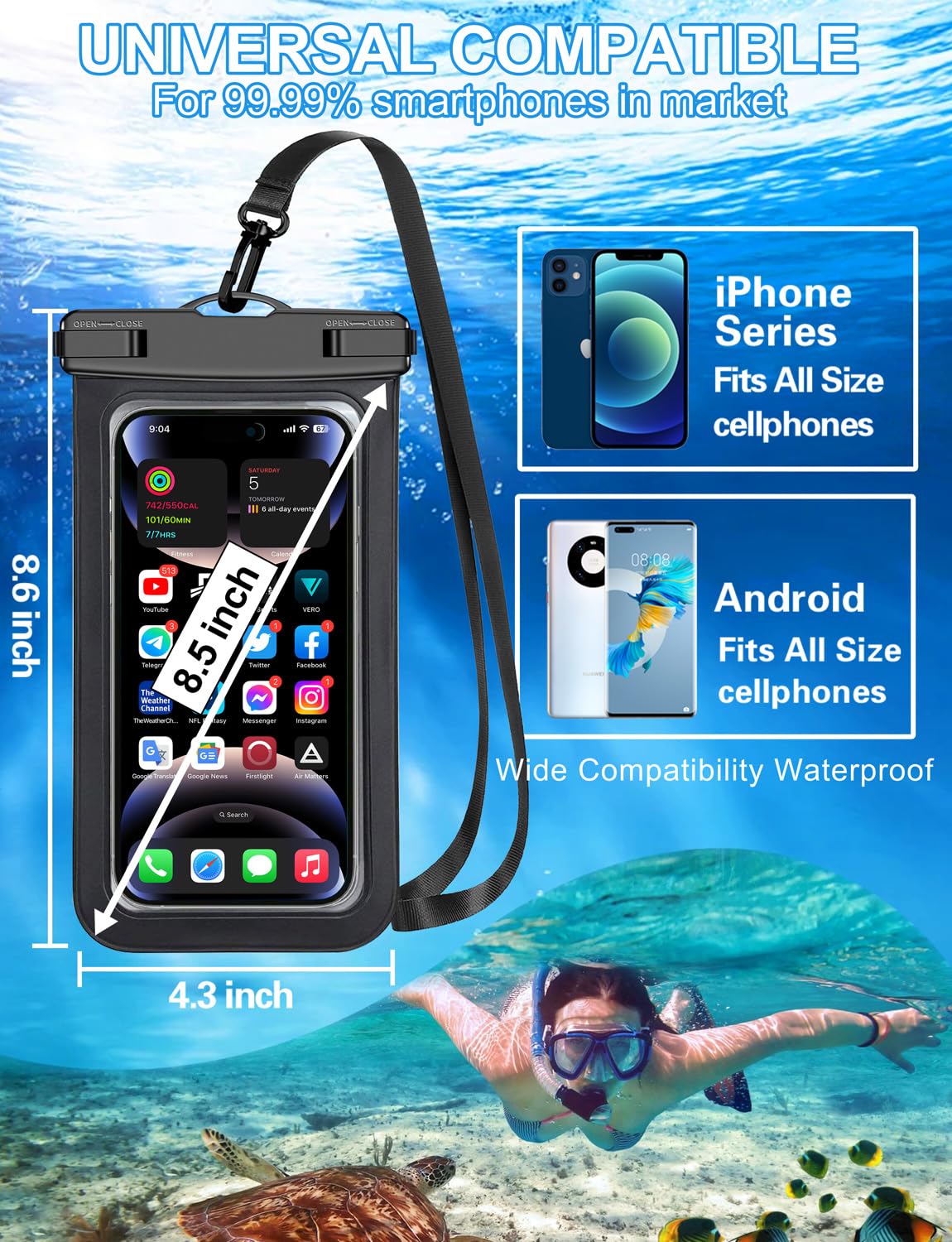 IP68 Waterproof Phone Pouch