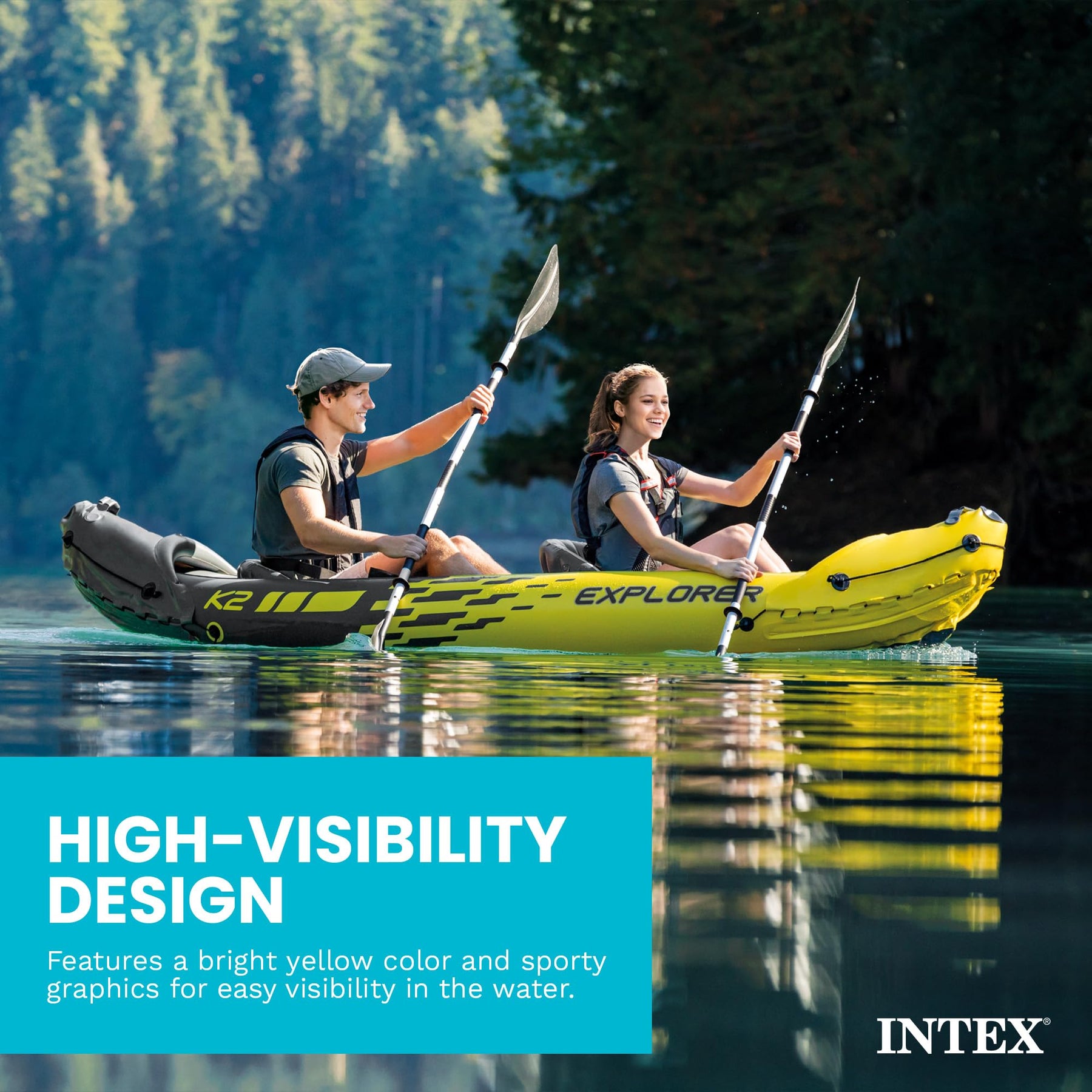 2-Person Inflatable Kayak Set