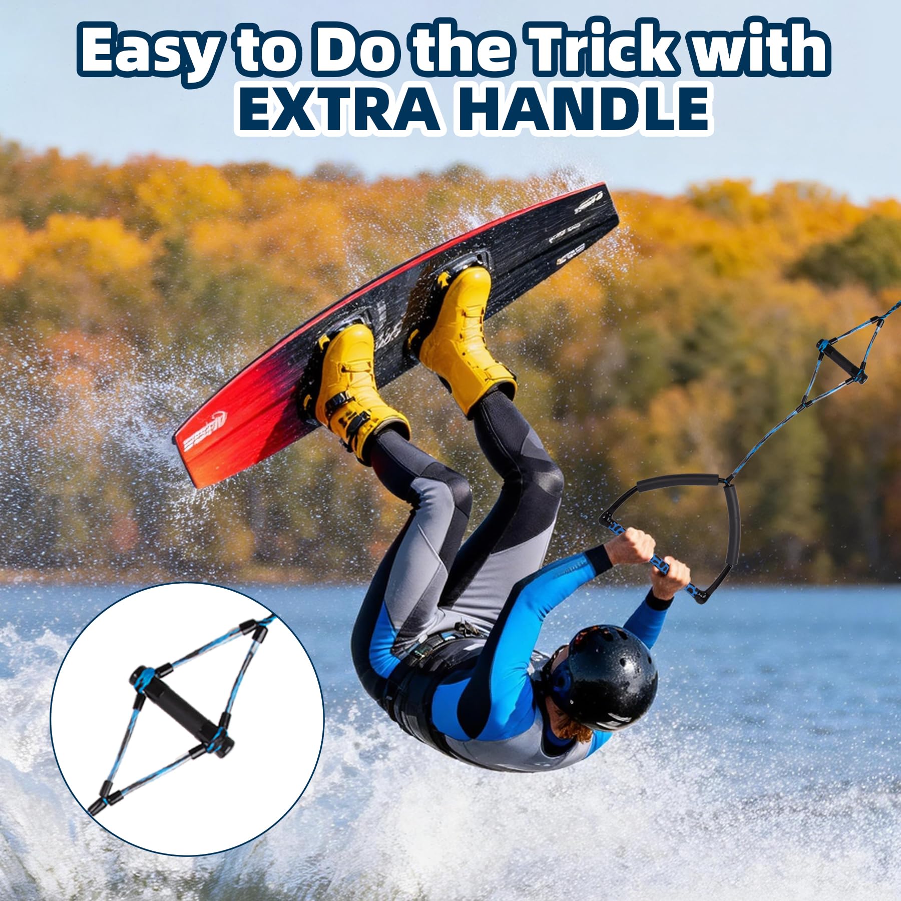 75FT Wakeboard Rope & Handle