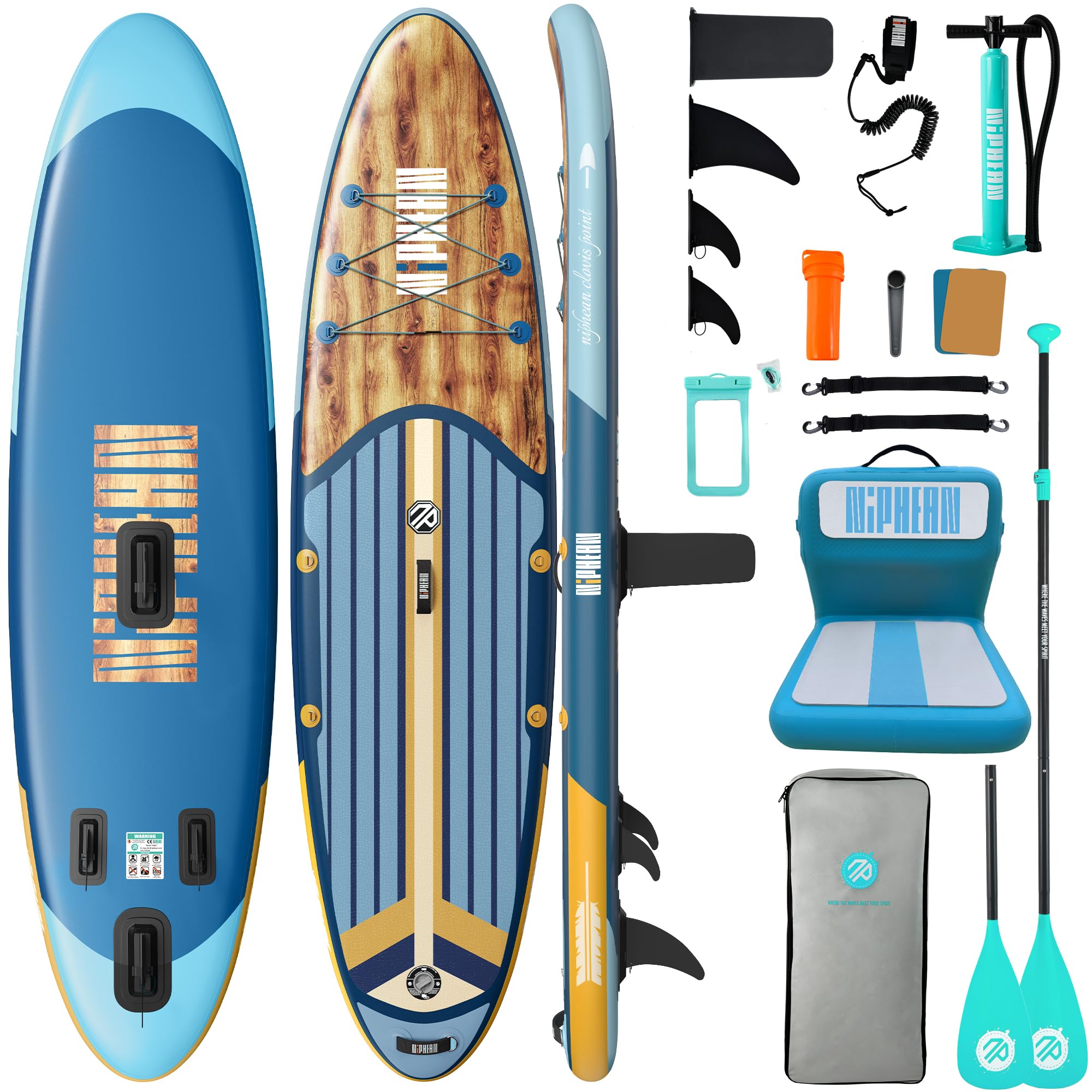 10'6" Inflatable Stand Up Paddle Board Set