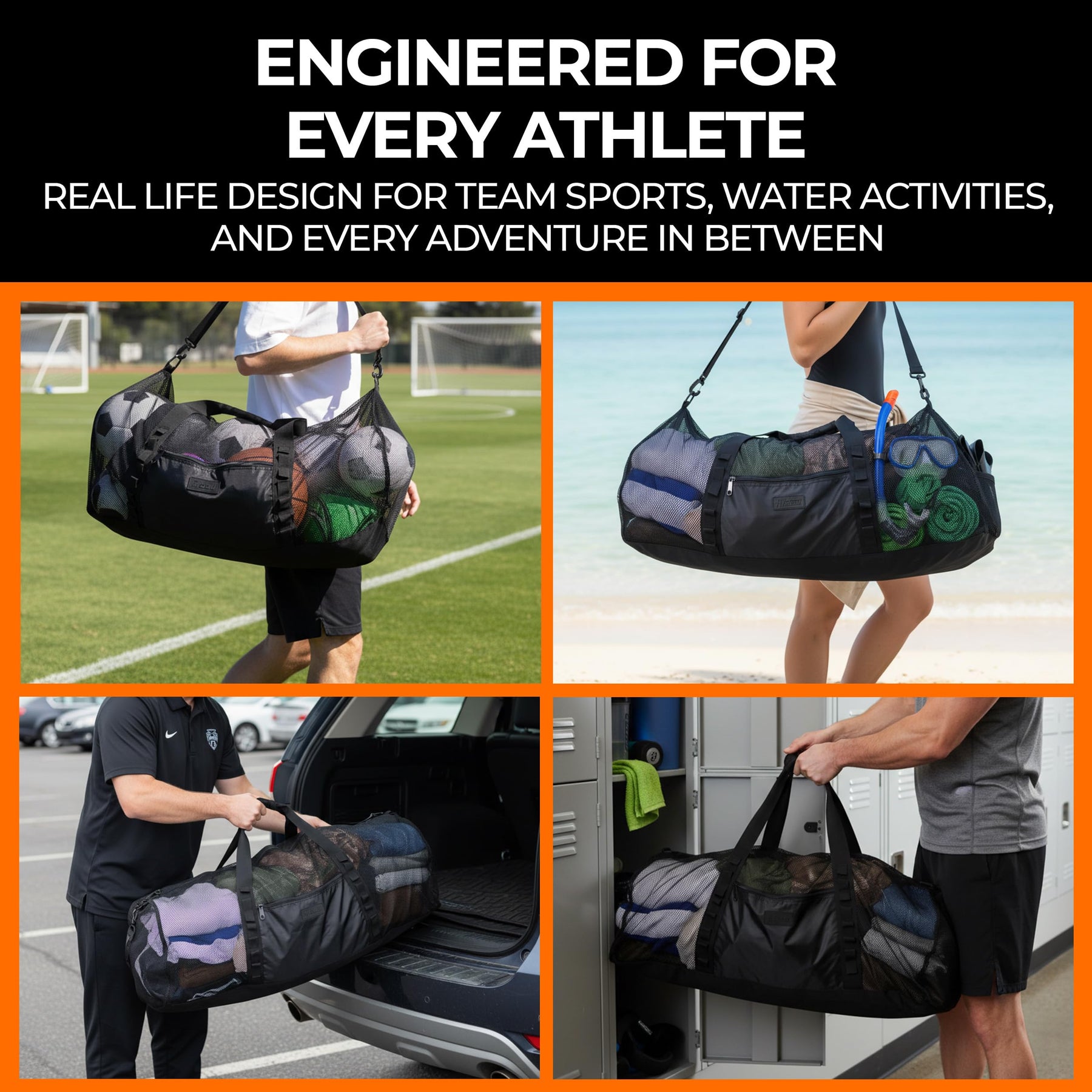 Large Mesh Dive Gear Bag