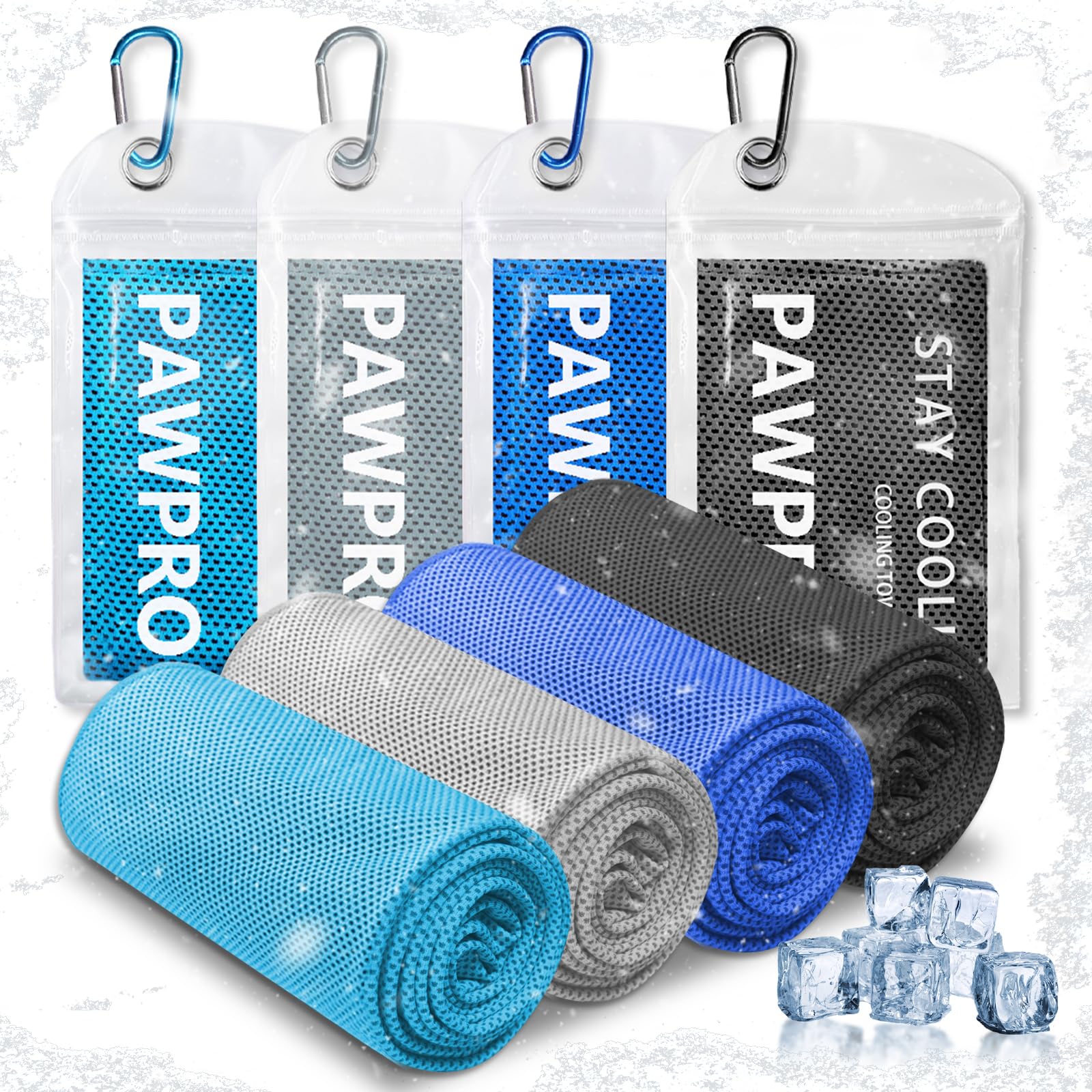 4-Pack Cooling Towels Set