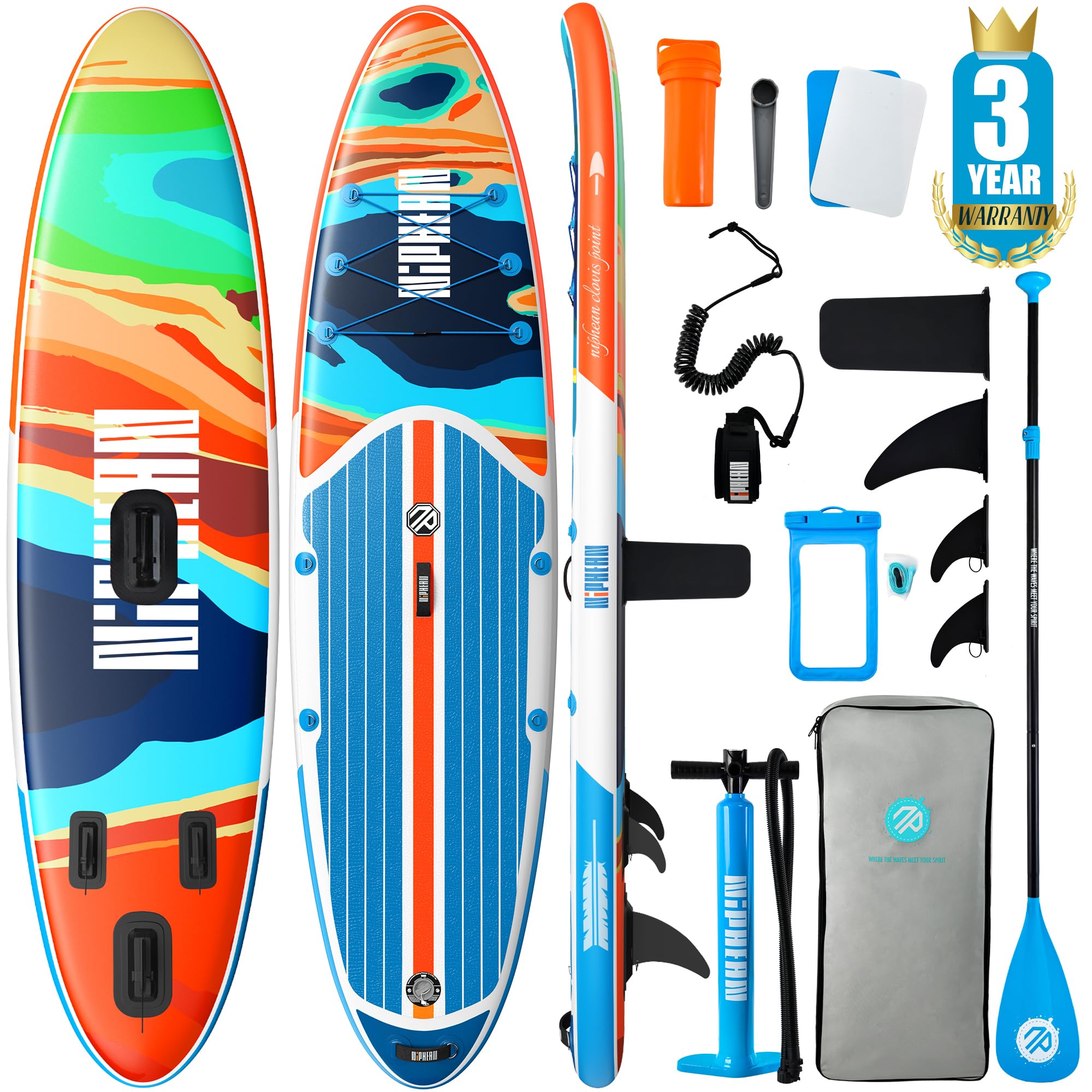10'6" Inflatable Stand Up Paddle Board Set