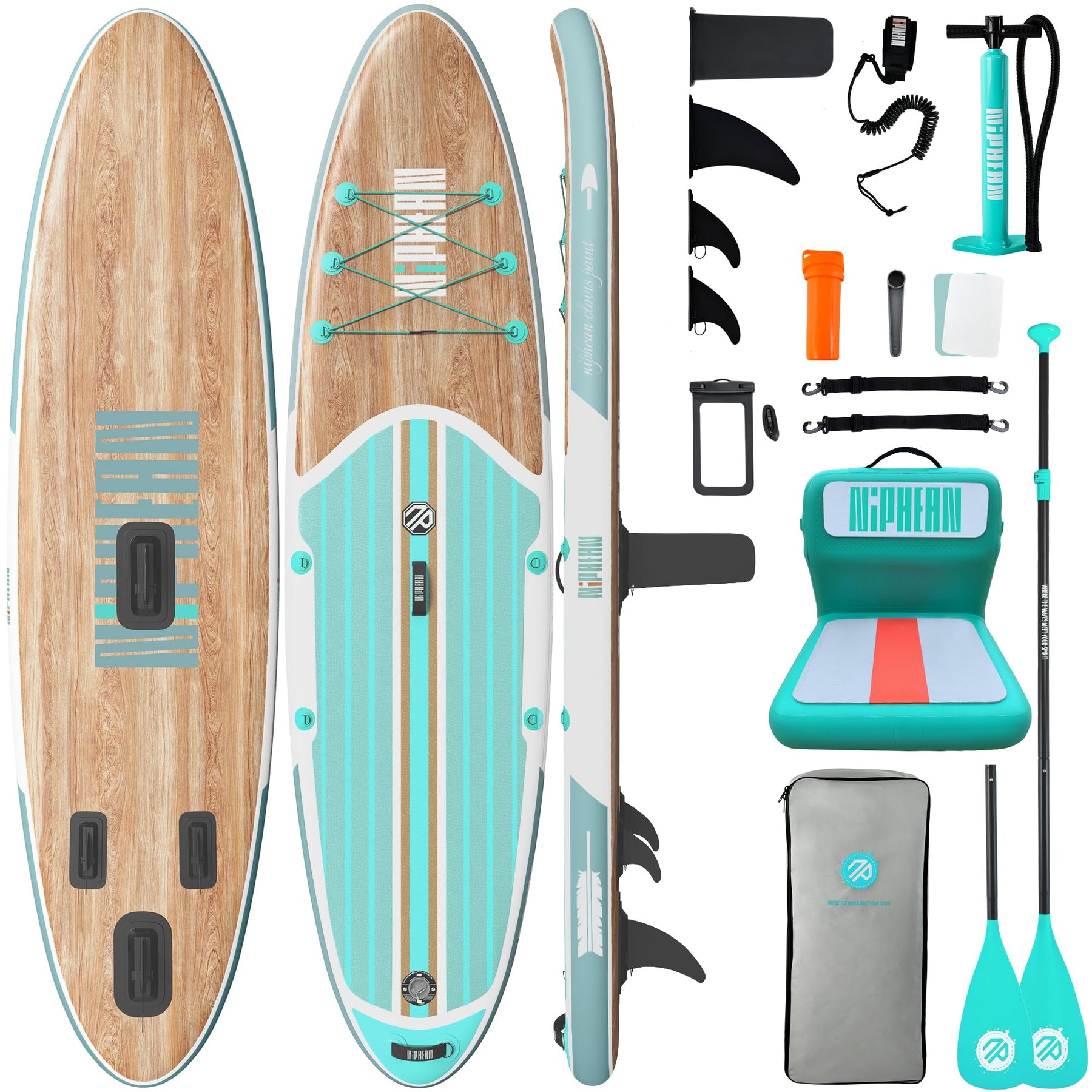 10'6" Inflatable Stand Up Paddle Board Set
