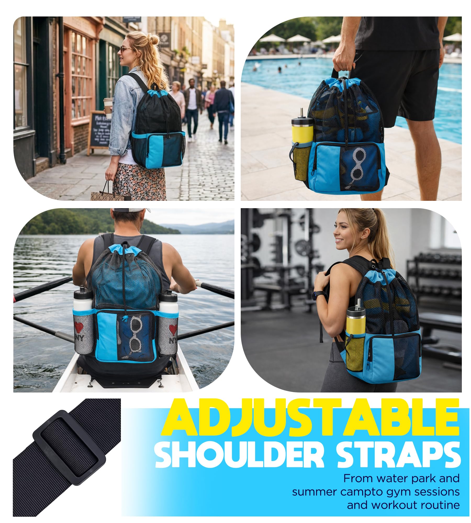 Mesh Swim Gear Backpack