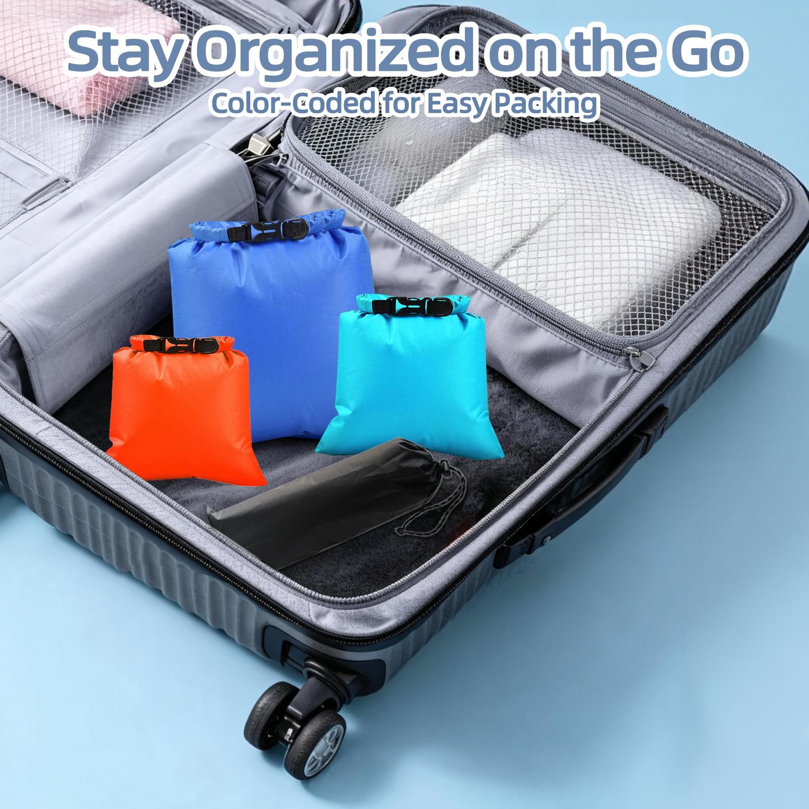 6PCS Waterproof Dry Bag Set