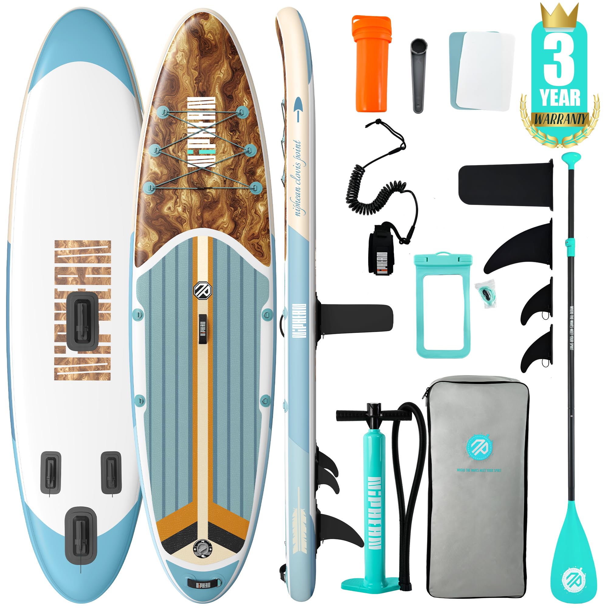 10'6" Inflatable Stand Up Paddle Board Set