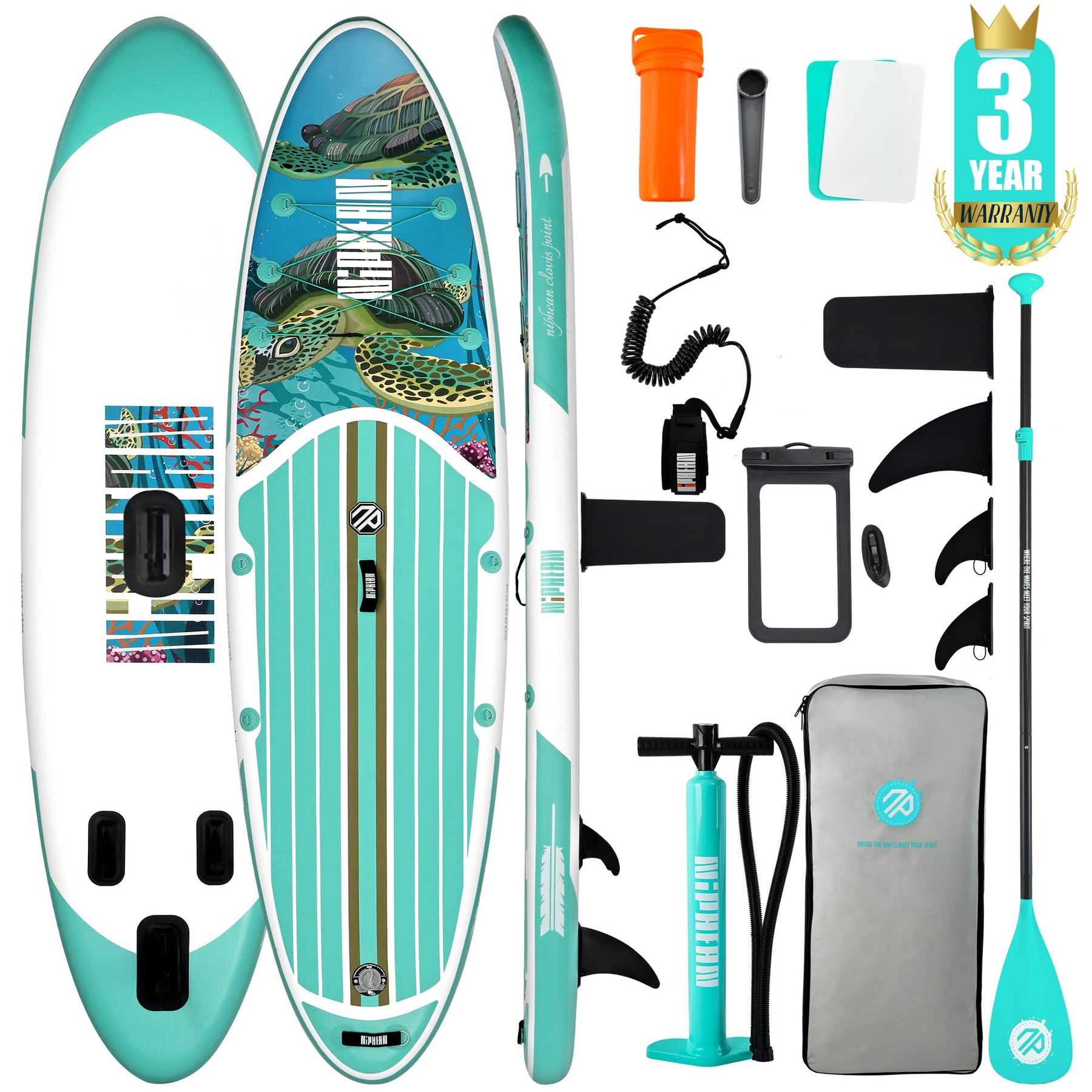 10'6" Inflatable Stand Up Paddle Board Set