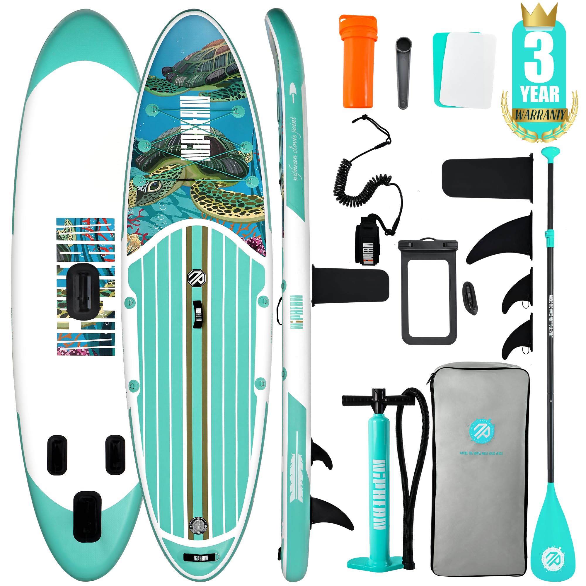 10'6" Inflatable Stand Up Paddle Board Set