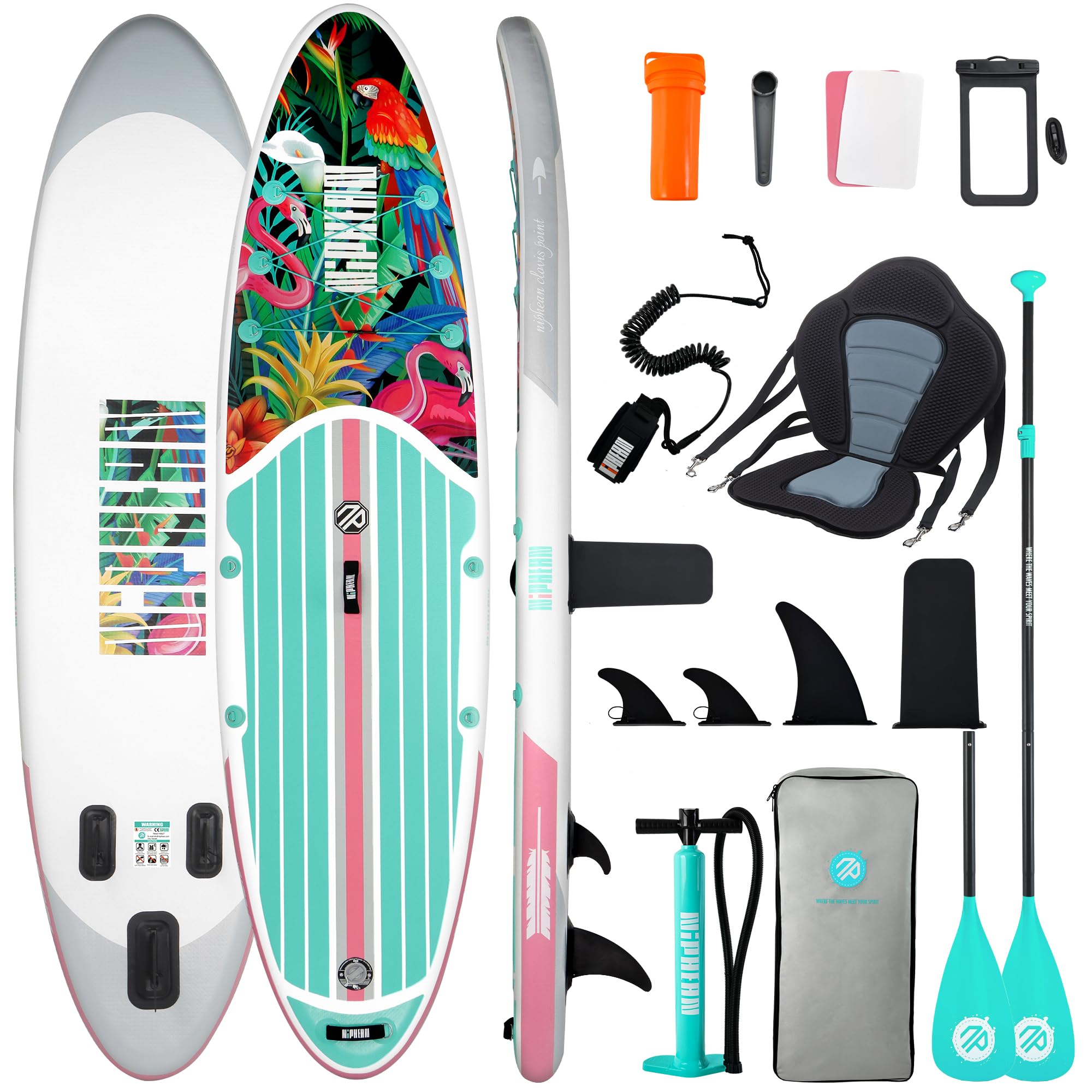 10'6" Inflatable Stand Up Paddle Board Set