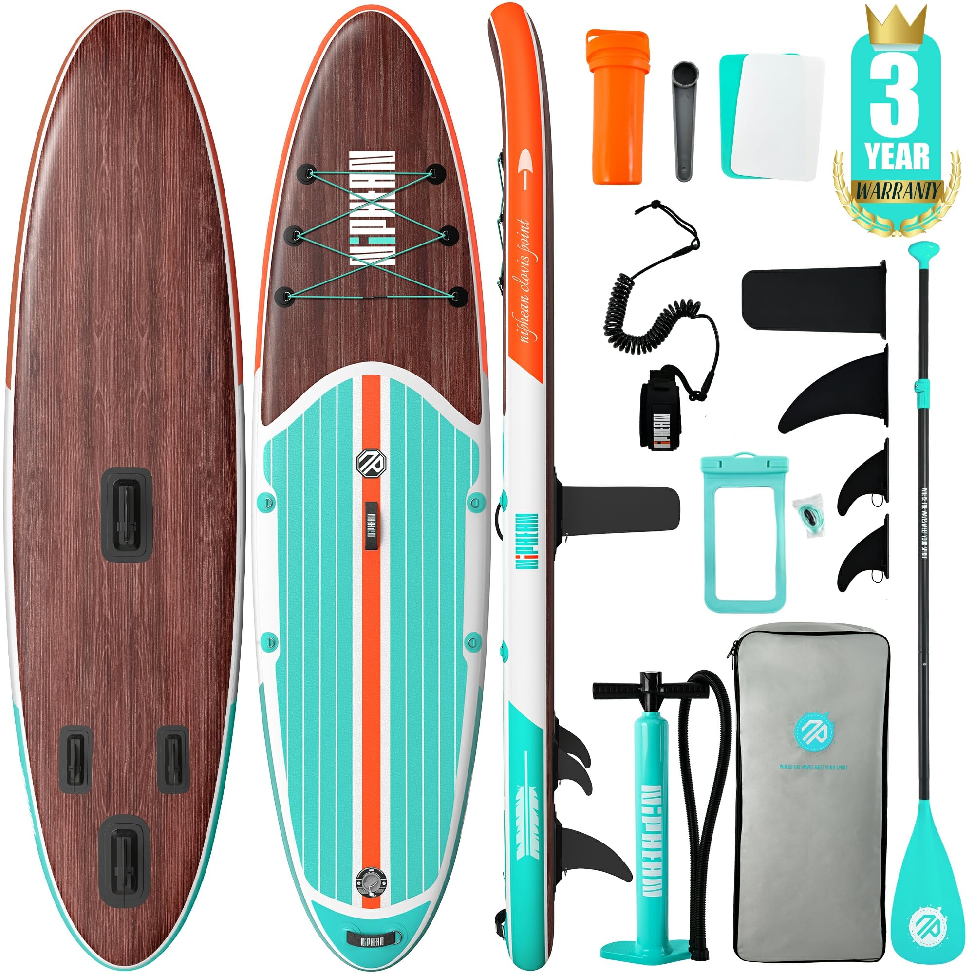 10'6" Inflatable Stand Up Paddle Board Set