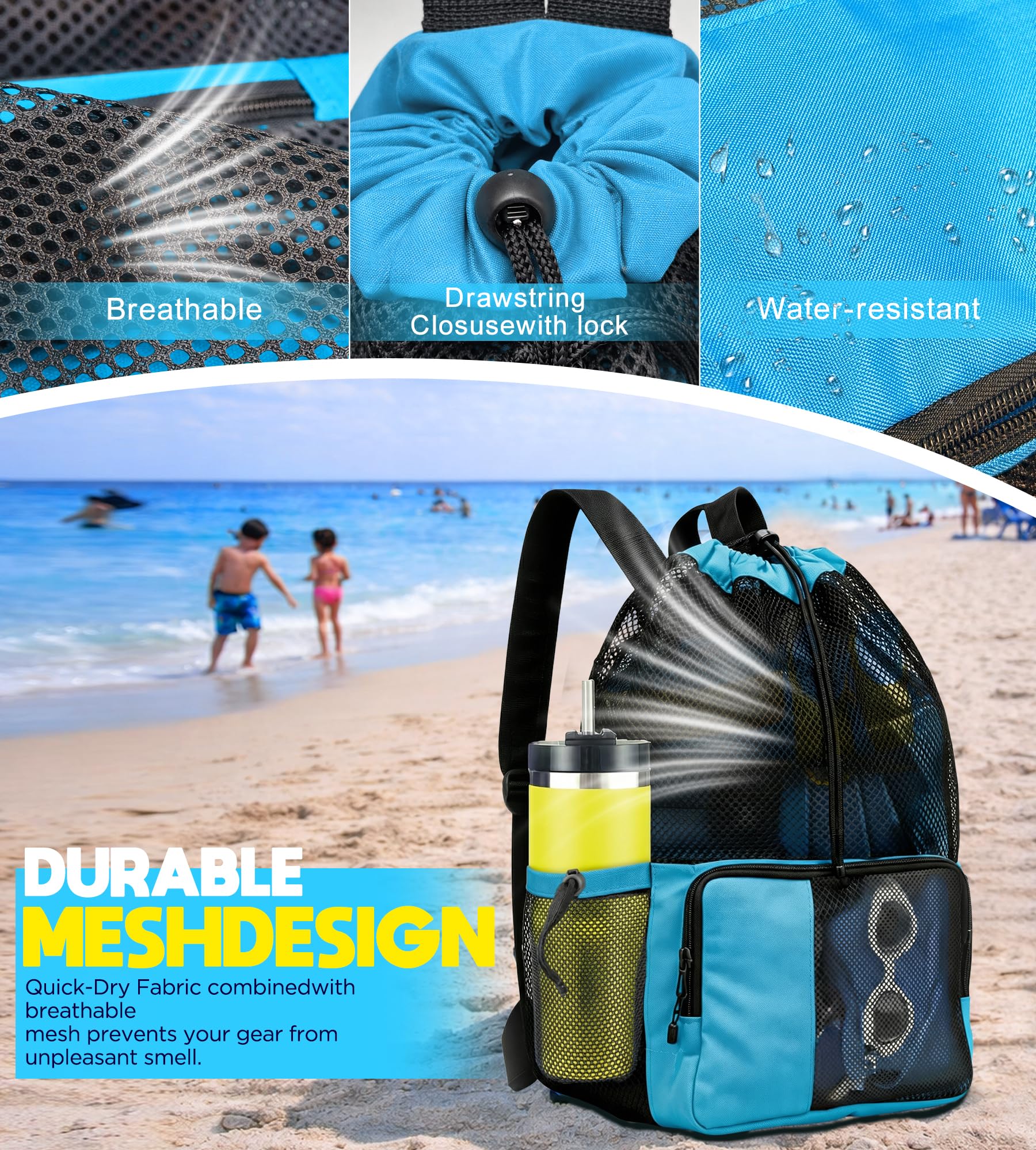 Mesh Swim Gear Backpack