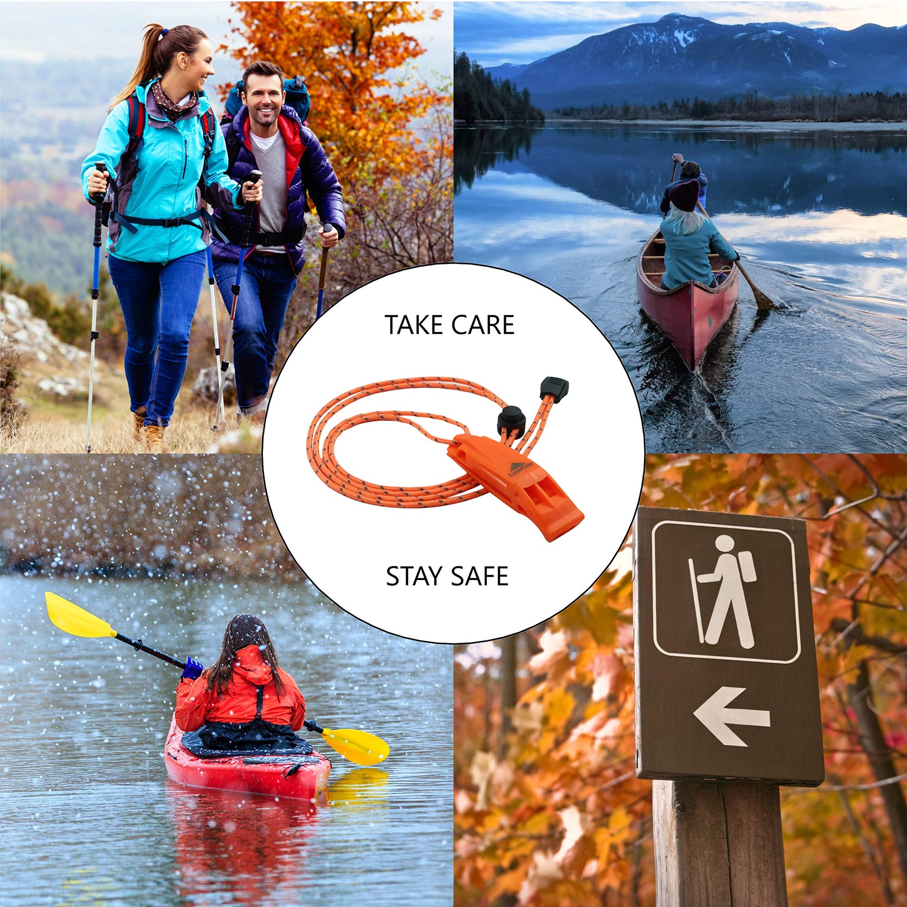 2-Pack Safety Emergency Whistles
